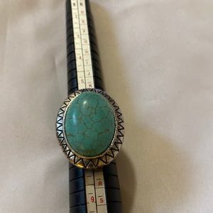 Blue Magnesite Oval Ring